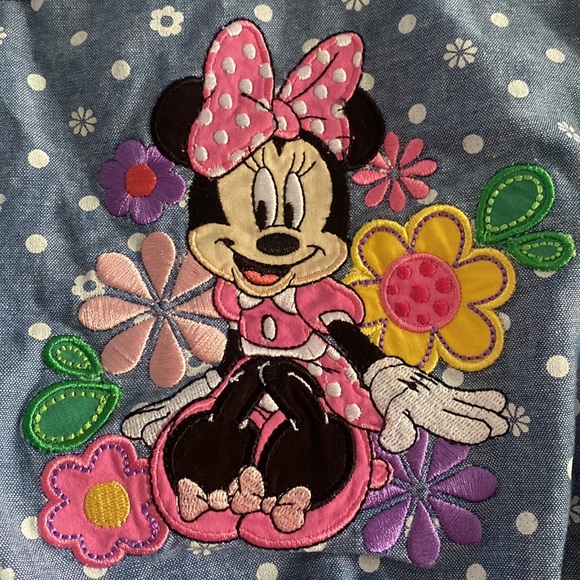 Disney Floral Polkadot Minnie Mouse Romper - Picture 4 of 8